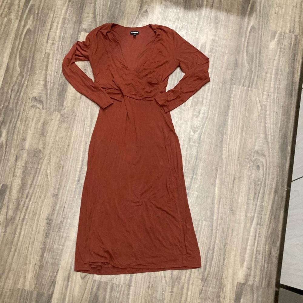 Size M rust Express dress/worn once